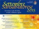 Settembre Sansalvatorese - più di un mese di eventi