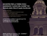 PROTAGONISTA DI UN INCONTRO CULTURALE ED EMOZIONALE LA TORRE CIVICA “LUOGO DEL CUORE” ALLA BIBLIOTECA CIVICA “G. CANNA”.