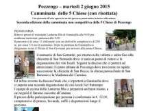 Camminata delle 5 chiese a Pozzengo - martedì 2 giugno