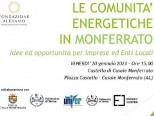 Incontro "Comunità Energetiche in Monferrato idee ed opportunità per imprese ed enti locali"
