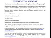 Corso istruttori di Bungypump