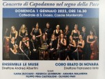 "Concerto di Capodanno per la Pace" domenica in Cattedrale