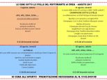 LE CENE SOTTO LE STELLE DEL RISTORANTE di CREA (5 - 11 - 18 - 26 Agosto)